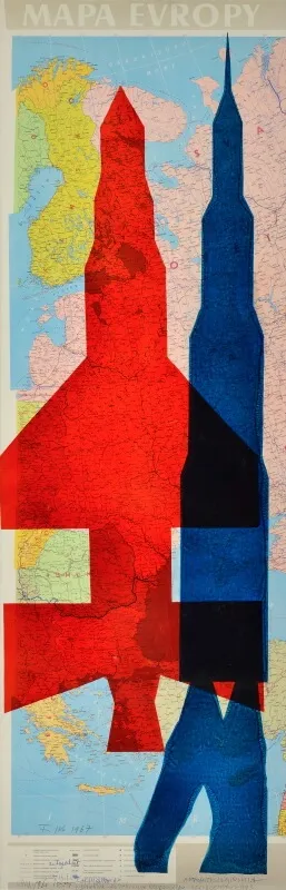 MAPA EURÓPY S RAKETAMI